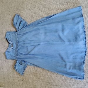 Zara Chambray Trapeze Dress / skort